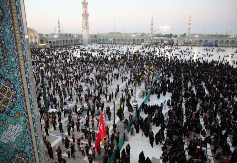 اجتماع بزرگ عزاداران حسینی در مسجد مقدس جمکران
