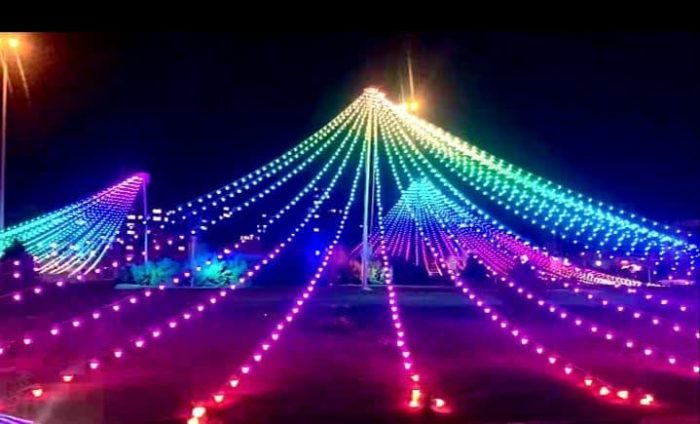 تکمیل پروژه نورپردازی میدان مرجعیت قم در آستانه عید فطر