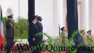 استقبال از رئیسی در کاخ ریاست جمهوری کنیا