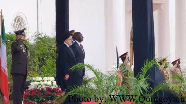 استقبال از رئیسی در کاخ ریاست جمهوری کنیا