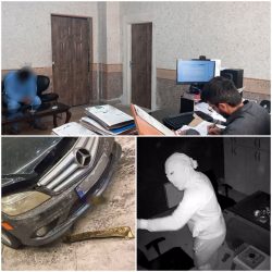 عاملان آتش سوزی عمدی بنگاه خودرو دستگیر شدند 