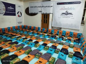 اهدای ۷۵۰ بسته لوازم التحریر به دانش آموزان مستعد تحصیل در قم