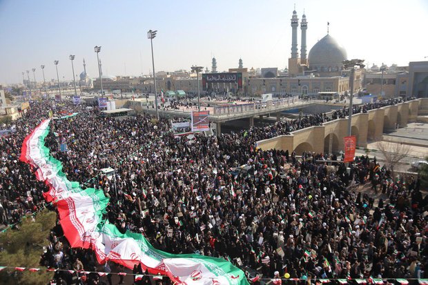جلوه‌گری ایران قوی در چهل و پنجمین سالگرد انقلاب در قم