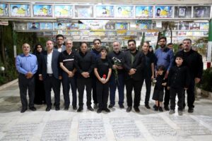 تجدید بیعت اهالی رسانه قم با شهدای والامقام دفاع مقدس و شهدای رسانه