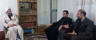 تجدید میثاق قهرمان پرافتخار ورزش‌های قدرتی ایران با آرمان‌های انقلاب اسلامی در دیدار با آیت‌الله شریفی اشکوری با حضور دکتر مهدی صابر