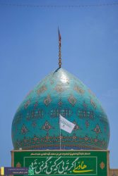 اهتزاز پرچم “من کنت مولاه فهذا علی مولاه” بر فراز آستان مقدس مسجد جمکران