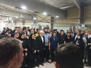 افتتاح واحد بزرگ تولید نخ‌های تخصصی با حضور معاون اول رئیس‌جمهور در قم